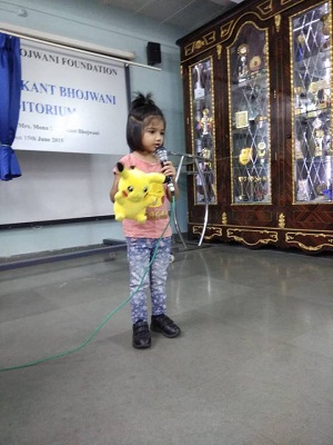 Jr.KG Show & tell activity