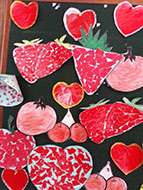 Red colour creativity
